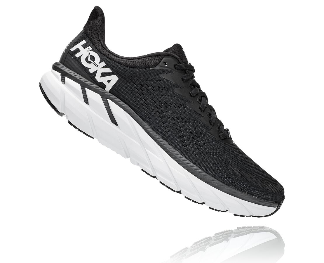 Hoka One One Clifton 7 - Mens Black/White