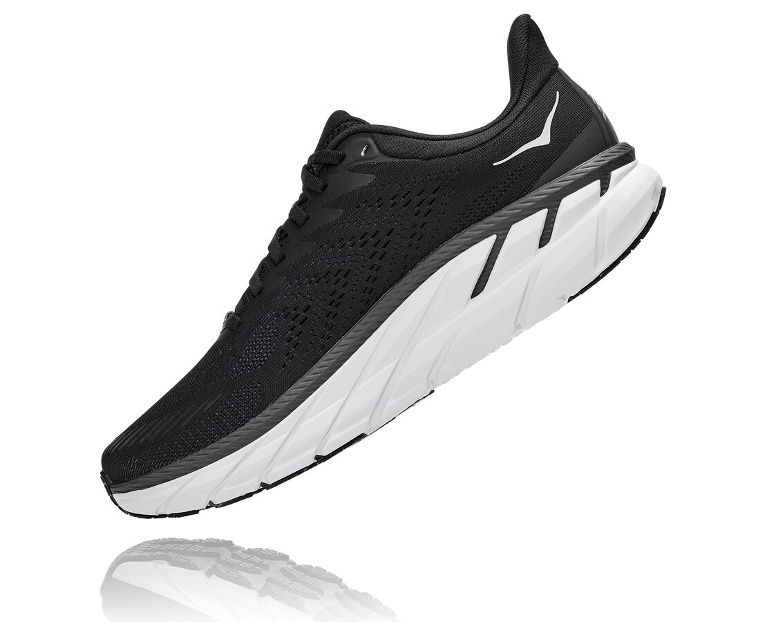 Hoka One One Clifton 7 - Mens Black/White